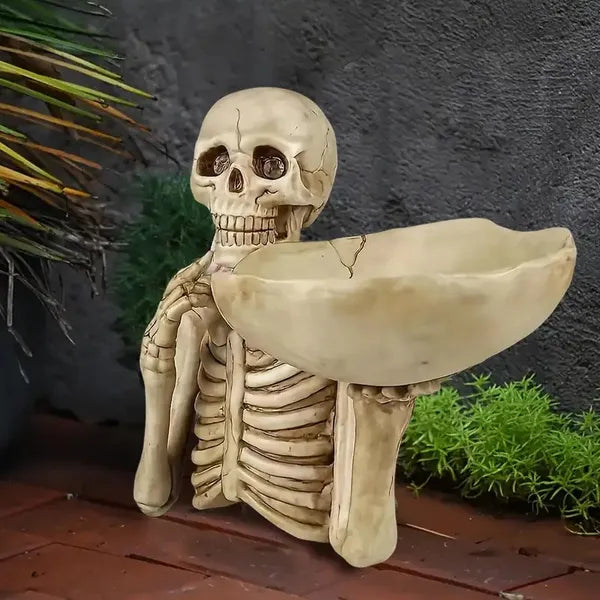 Skull Storage Tray - Vivid Skeleton Design for Halloween Decor