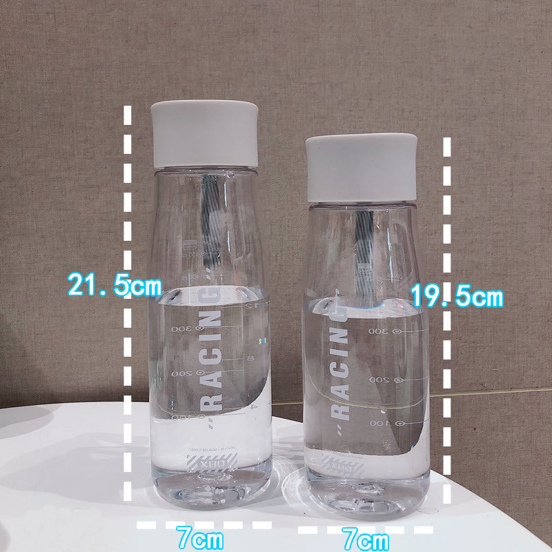 Portable Plastic Water Bottle with Leak-Proof Lid for Sports and School - 550ml/650ml