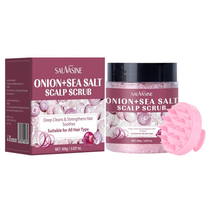 Scalp Facial Scrub Onion Sea Salt