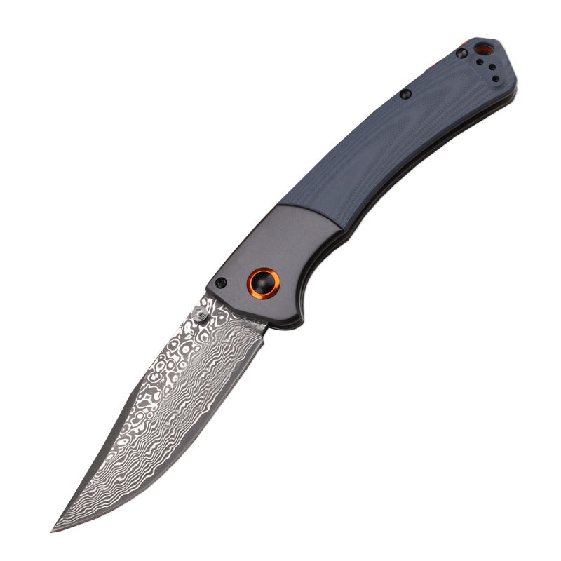 Outdoor Camping Survival Pocket Knife with Wooden Handle