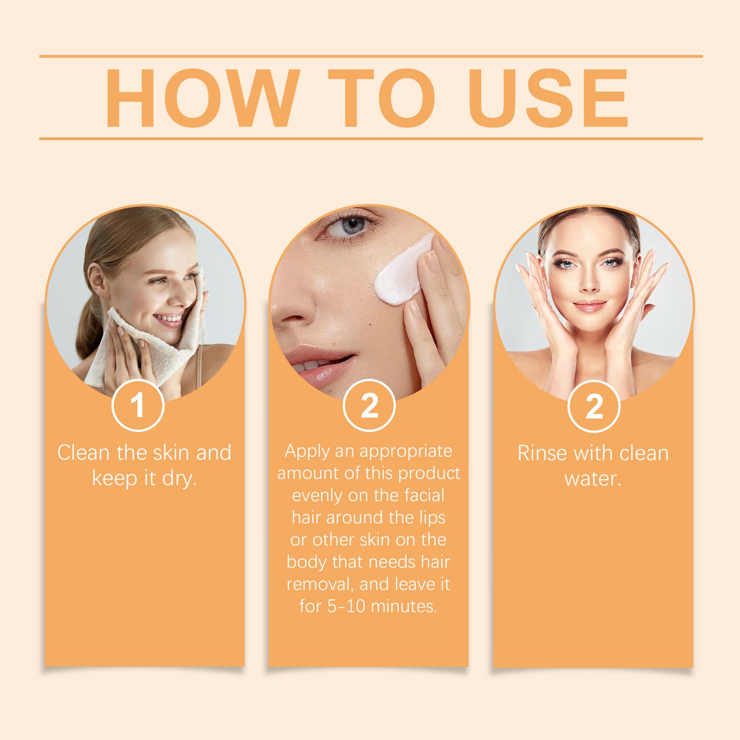 Gentle Body and Facial Hair Removal Cream - Moisturizing Formula