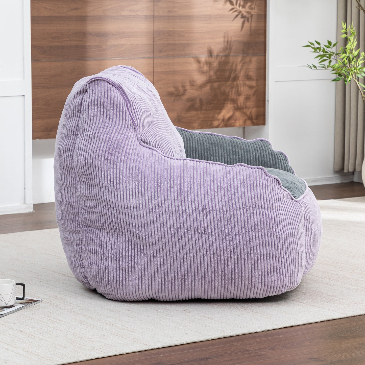 Giant Bean Bag Chair Sofa For Adults Teens, Comfy Corduroy Large