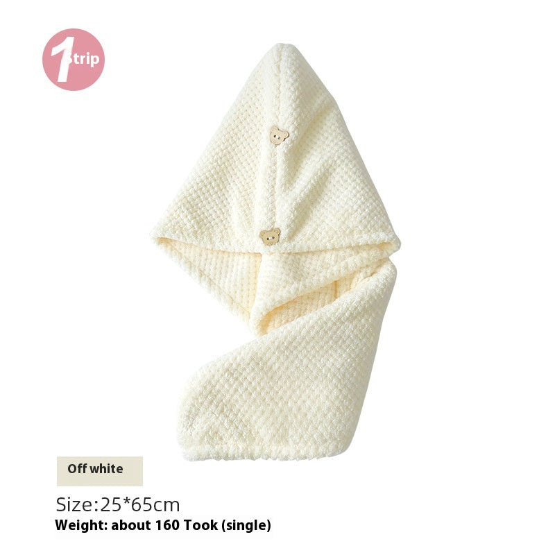 Coral Fleece Quick-Drying Hair Towel Cap Bath Hair Drying Wrap