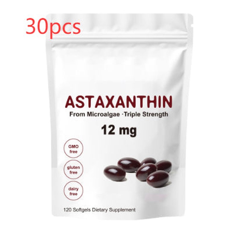 Astaxanthin 12mg Softgels - Antioxidant & Eye Support