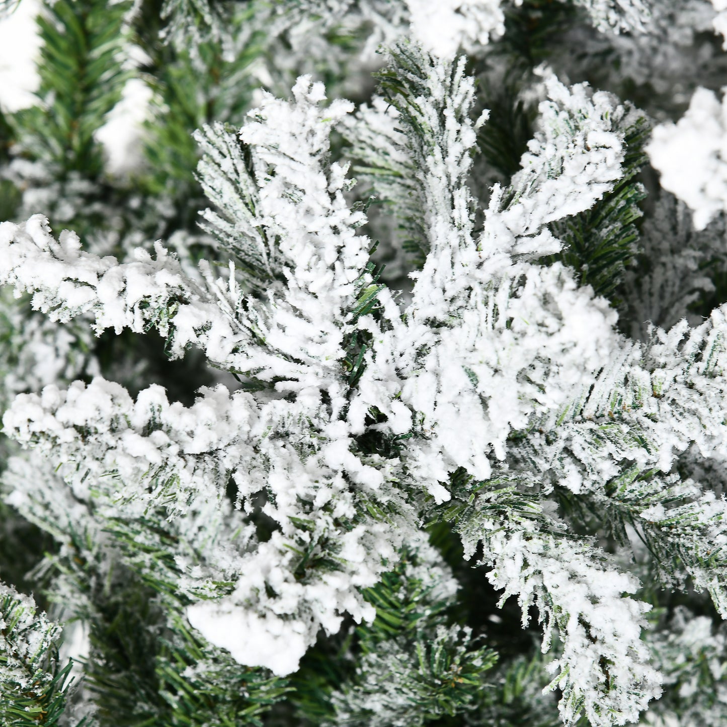 9-Foot Snow Flocked Pine Artificial Christmas Tree - Green