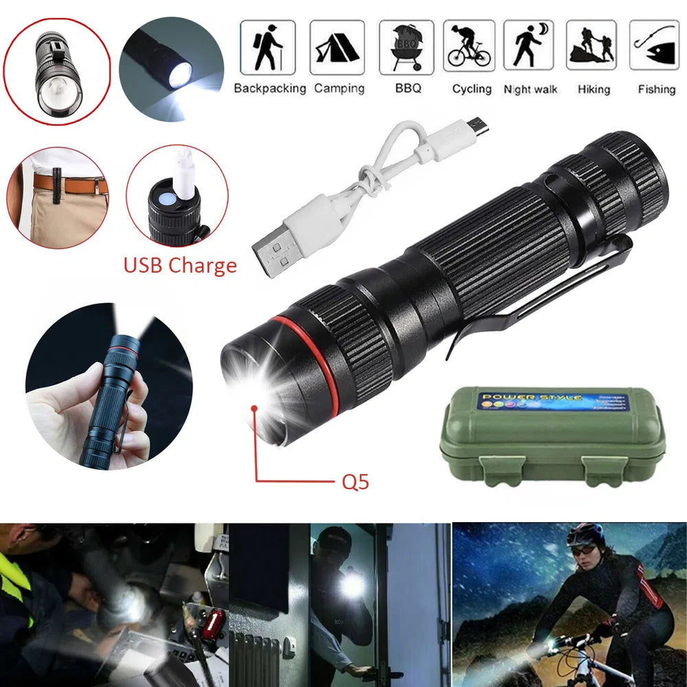 Mini Handheld LED Flashlight - Ultra Bright Tactical Light