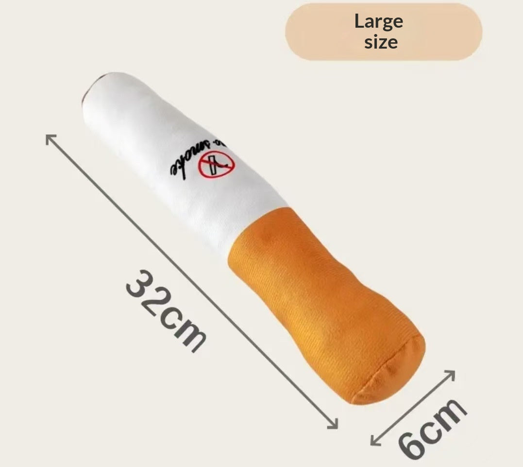 Plush Pet Toy Cigarette-Shaped Sounding Boredom Buster for Cats Dogs