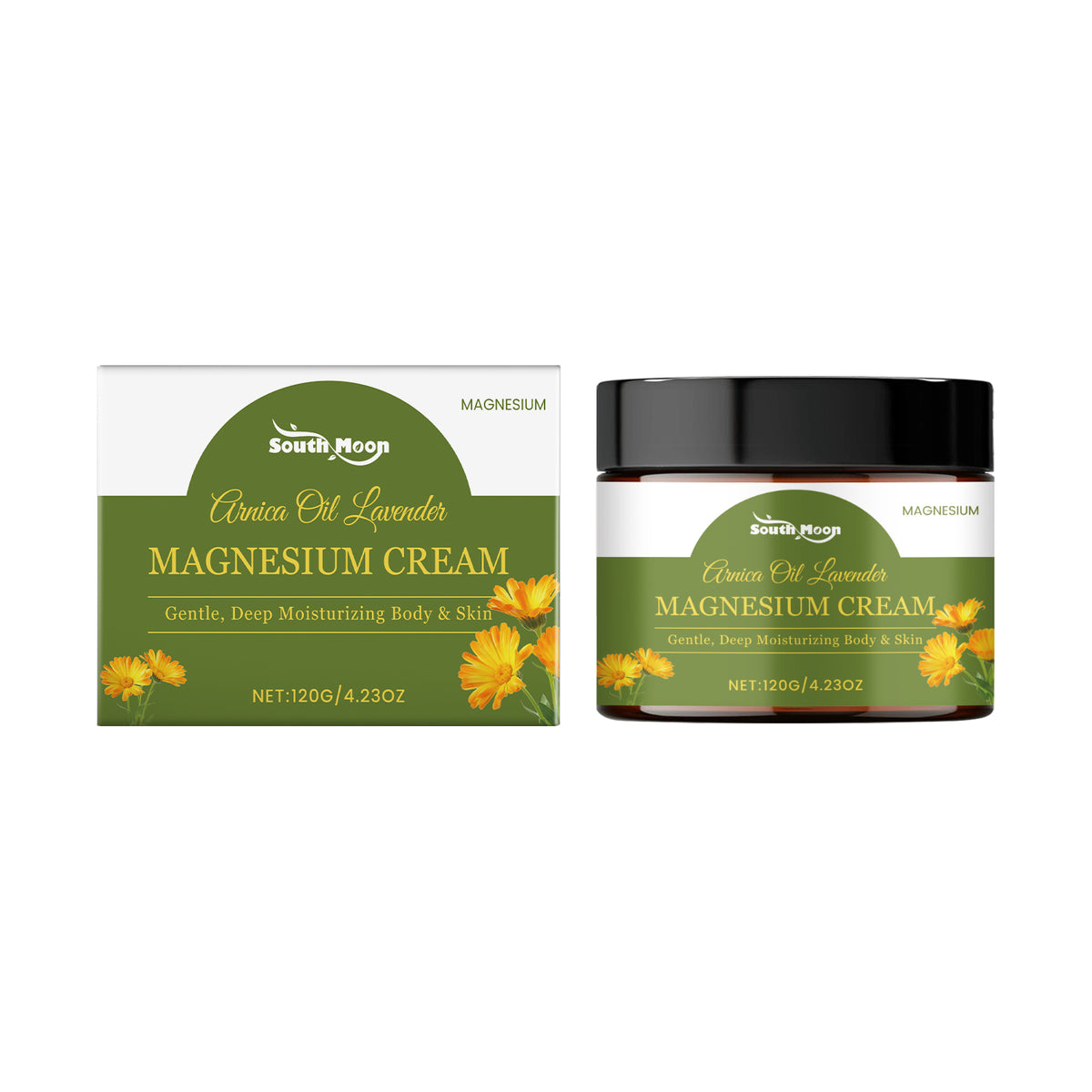 Magnesium Cream for Skin Moisturizing 120G - Hydrating Face Care