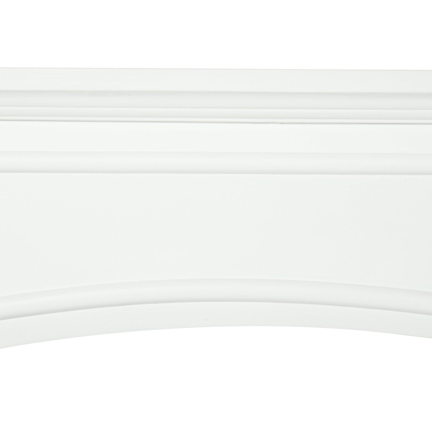 Modern Fireplace Mantel Surround - White, 29 Inch Interior Width