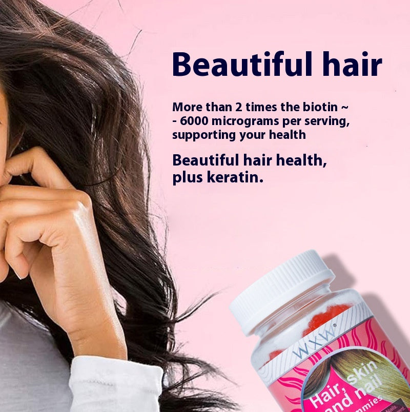 Hair Skin Nail Gummies with Hyaluronic Acid