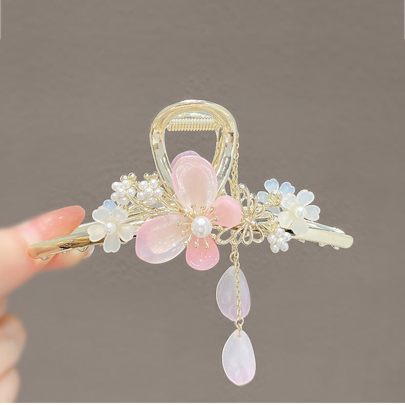 Fashionable Tassel Flower Hair Clip for Women