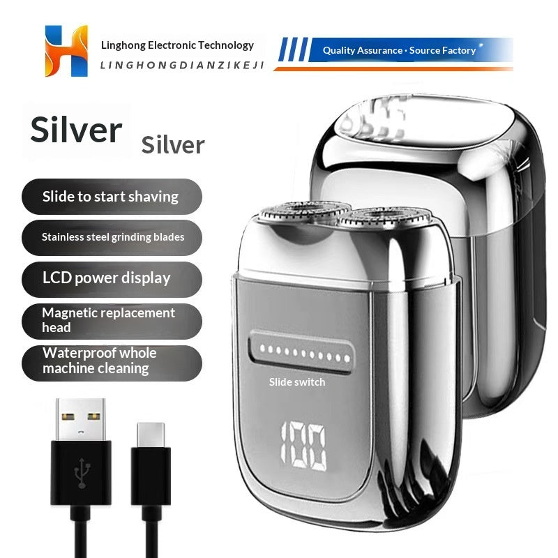 LED Digital Display Electric Shaver - Rechargeable Wet & Dry Razor