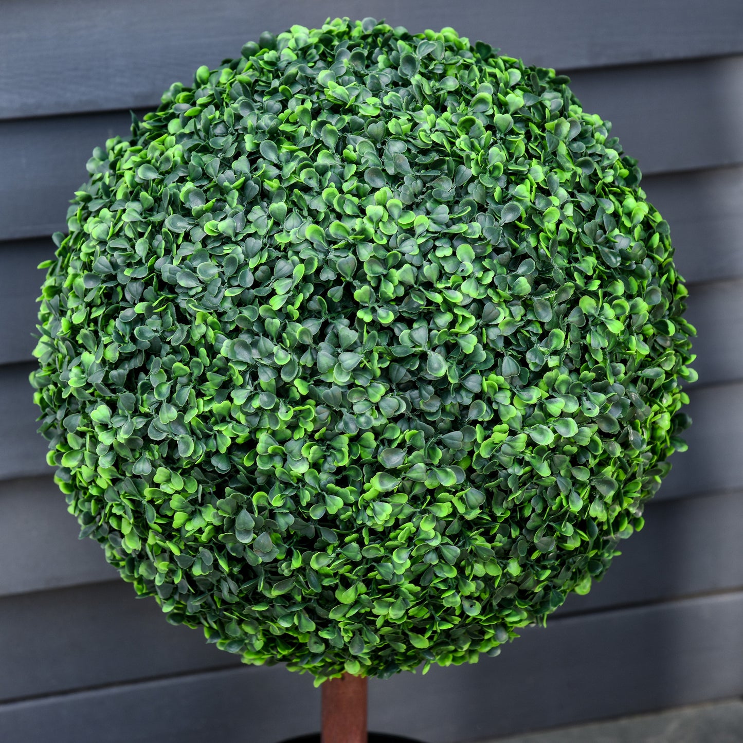 Artificial Boxwood Topiary Ball Tree - Set of 2, 23.5" Green