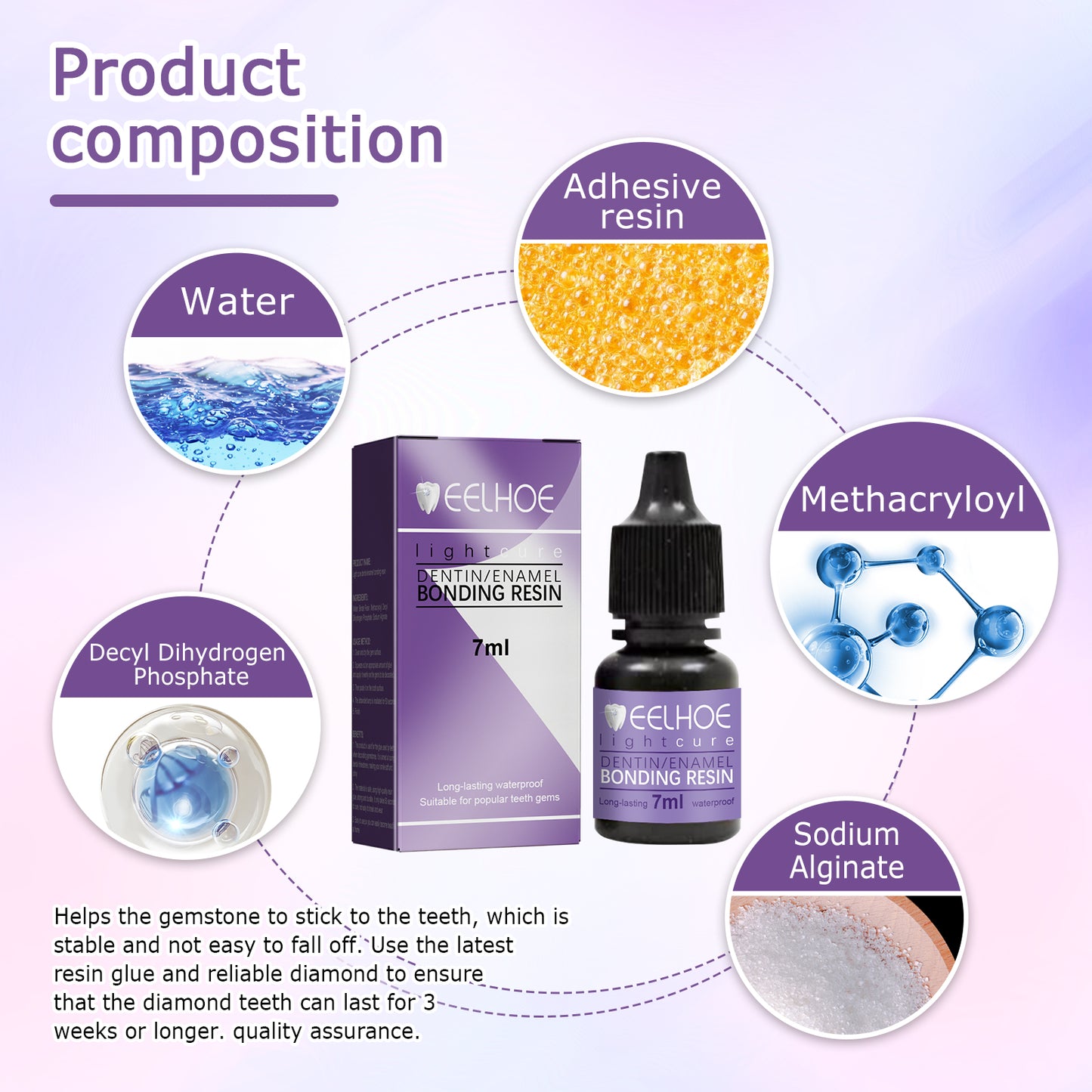 Dental Tooth Gem Adhesive Glue - DIY Professional Teeth Jewelry Bonding