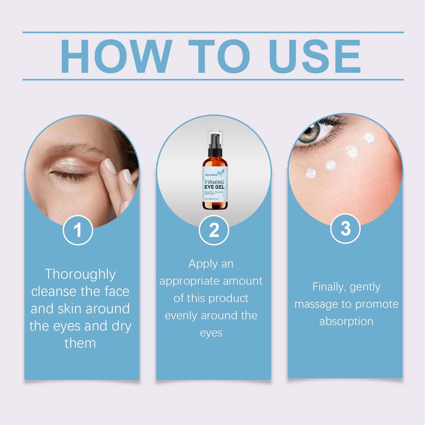 Anti-Aging Eye Care Gel - Moisturizing Eye Treatment for Fine Lines & Bags