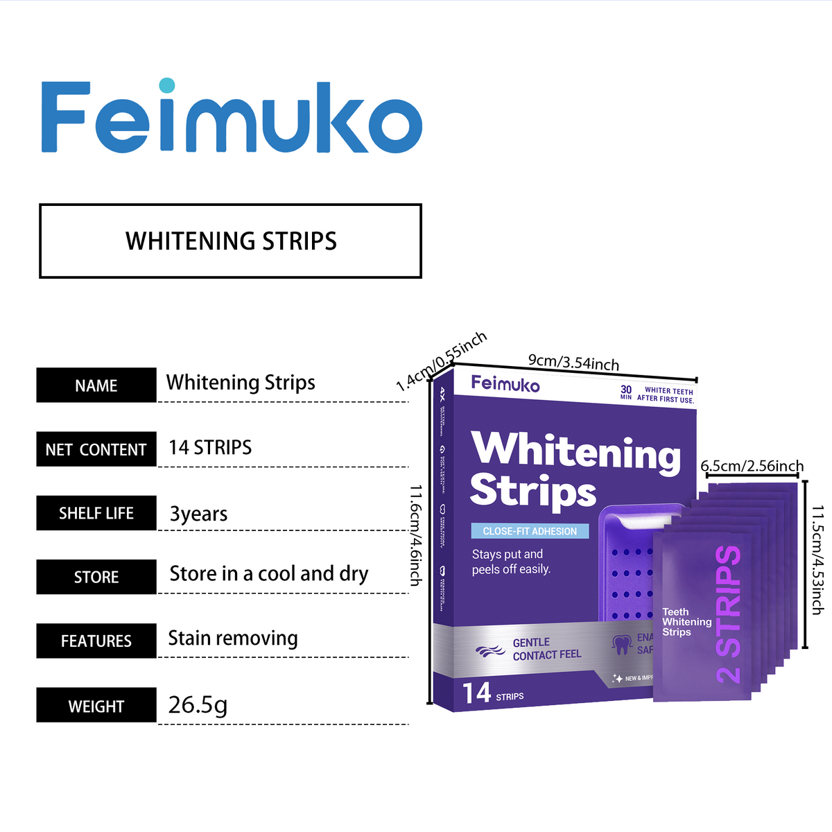 Purple Strips - 7 Pack Dental Care Patches