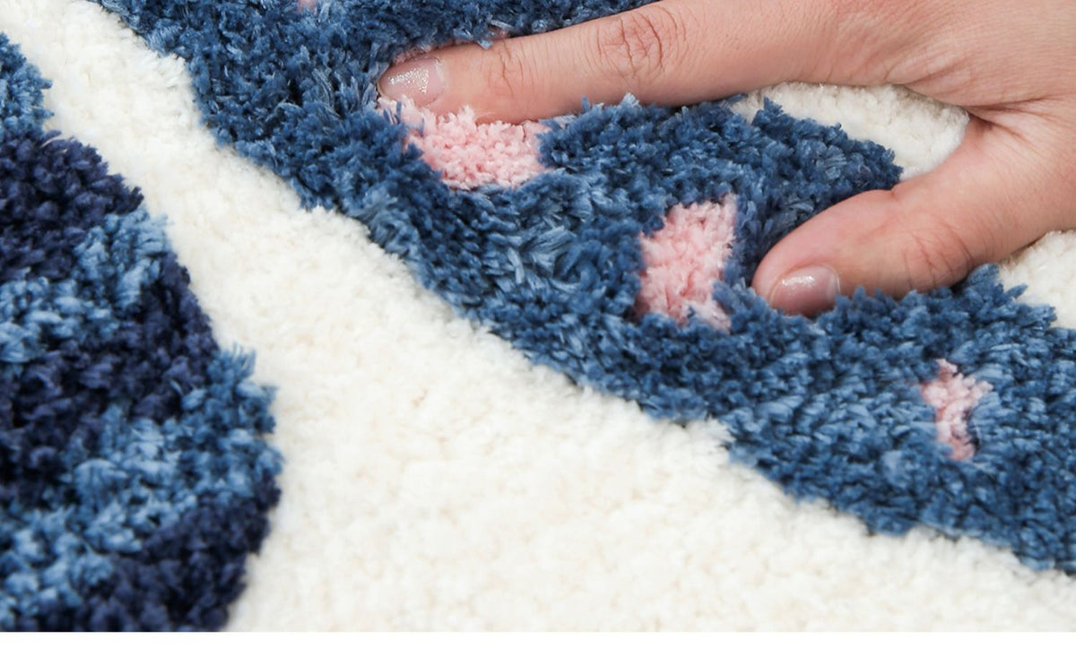 Mini Carpet Bedroom Mat with Suction for Bathroom and Home Use