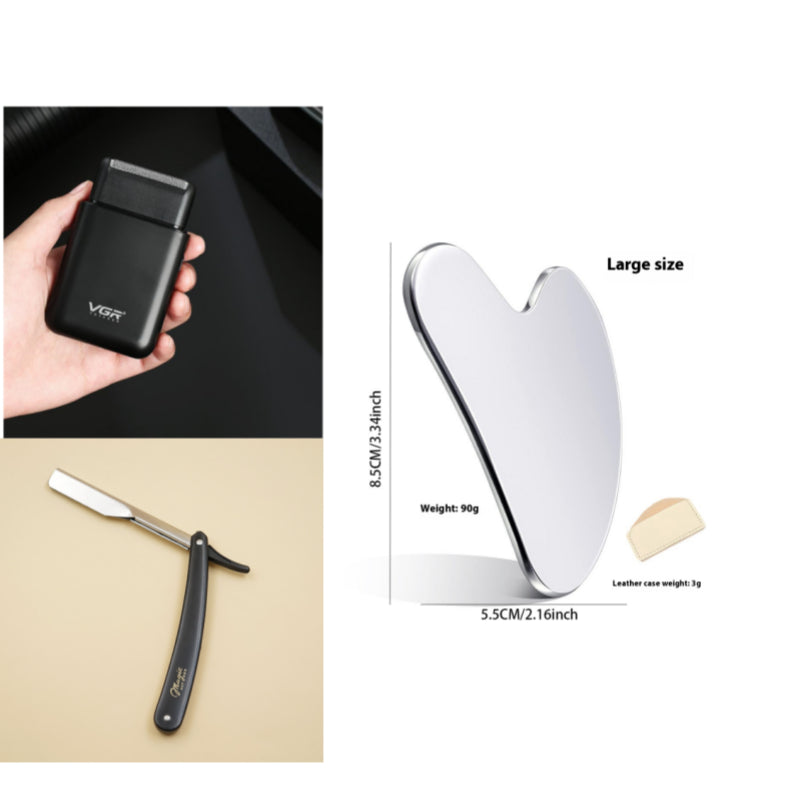 Portable Electric Razor Men - Stainless Steel Blade