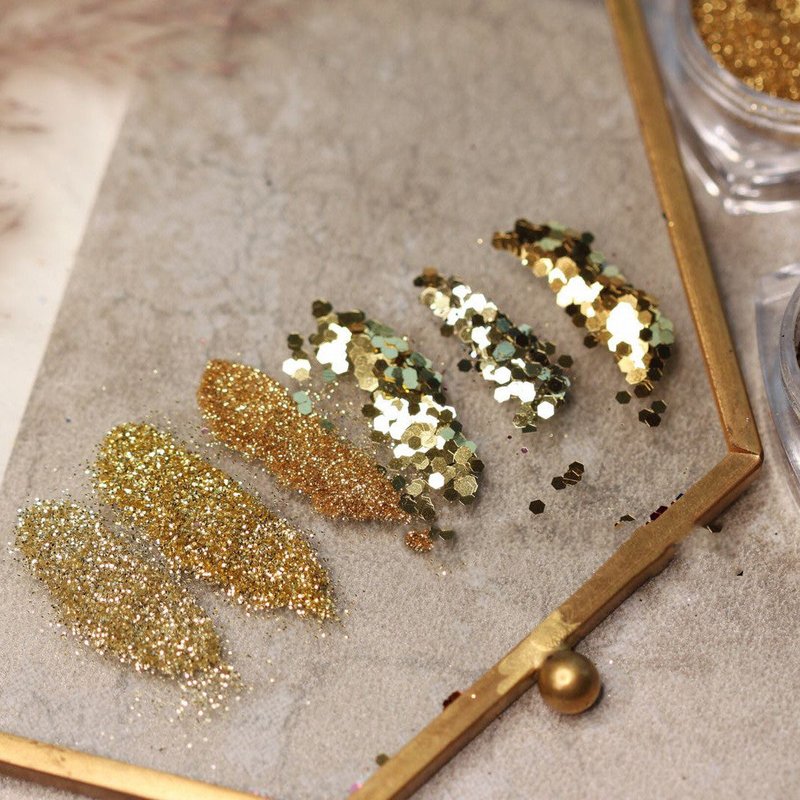 Glitter Sequin Nail Powder Set - 6 Boxes
