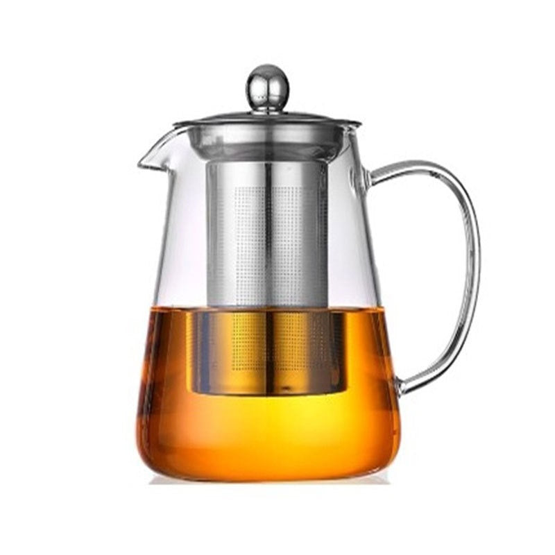 Glass Teapot Set with Strainer - High-Temperature Heat-Resistant Kitchenware