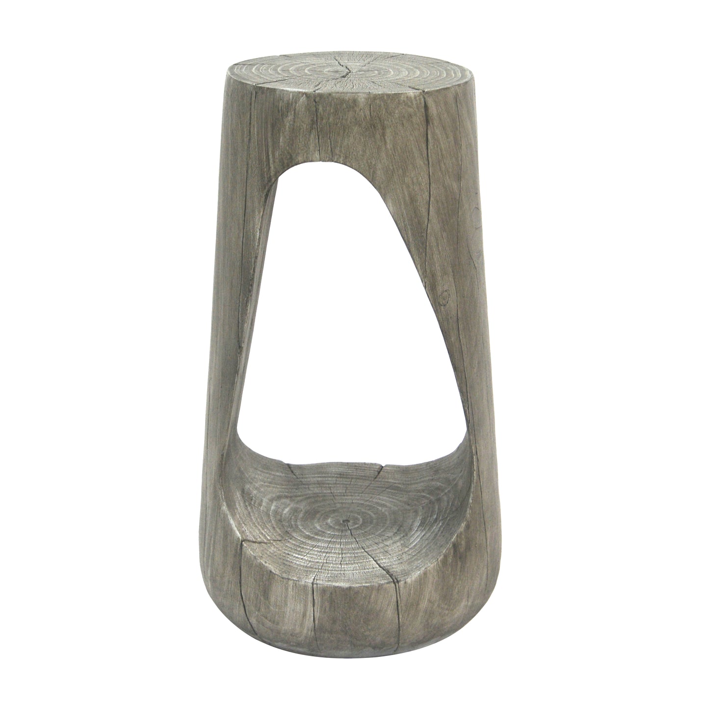 Outdoor Side Table,Hollow Design End Table,Patio Garden Stool