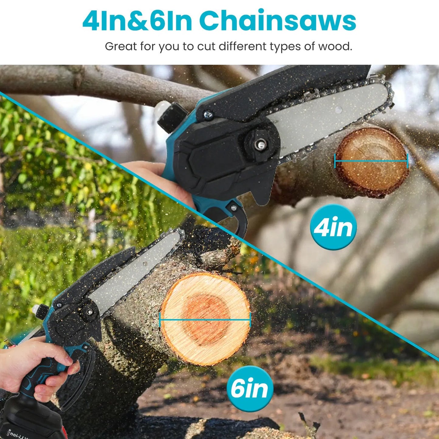4-in-1 Cordless Pole Pruning Shears & Tree Trimming Saw with Adjustable Angles