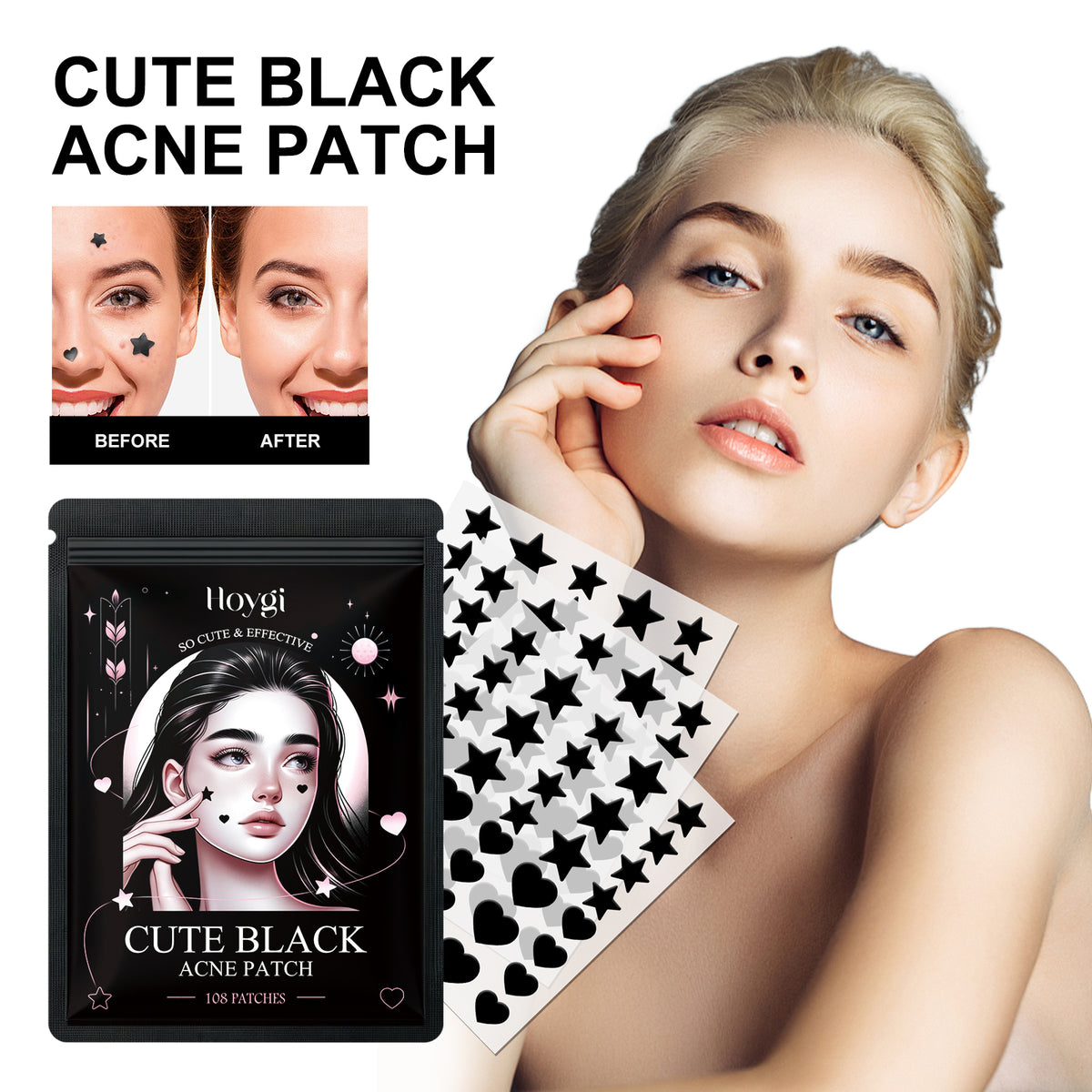 Cute Black Acne Patch