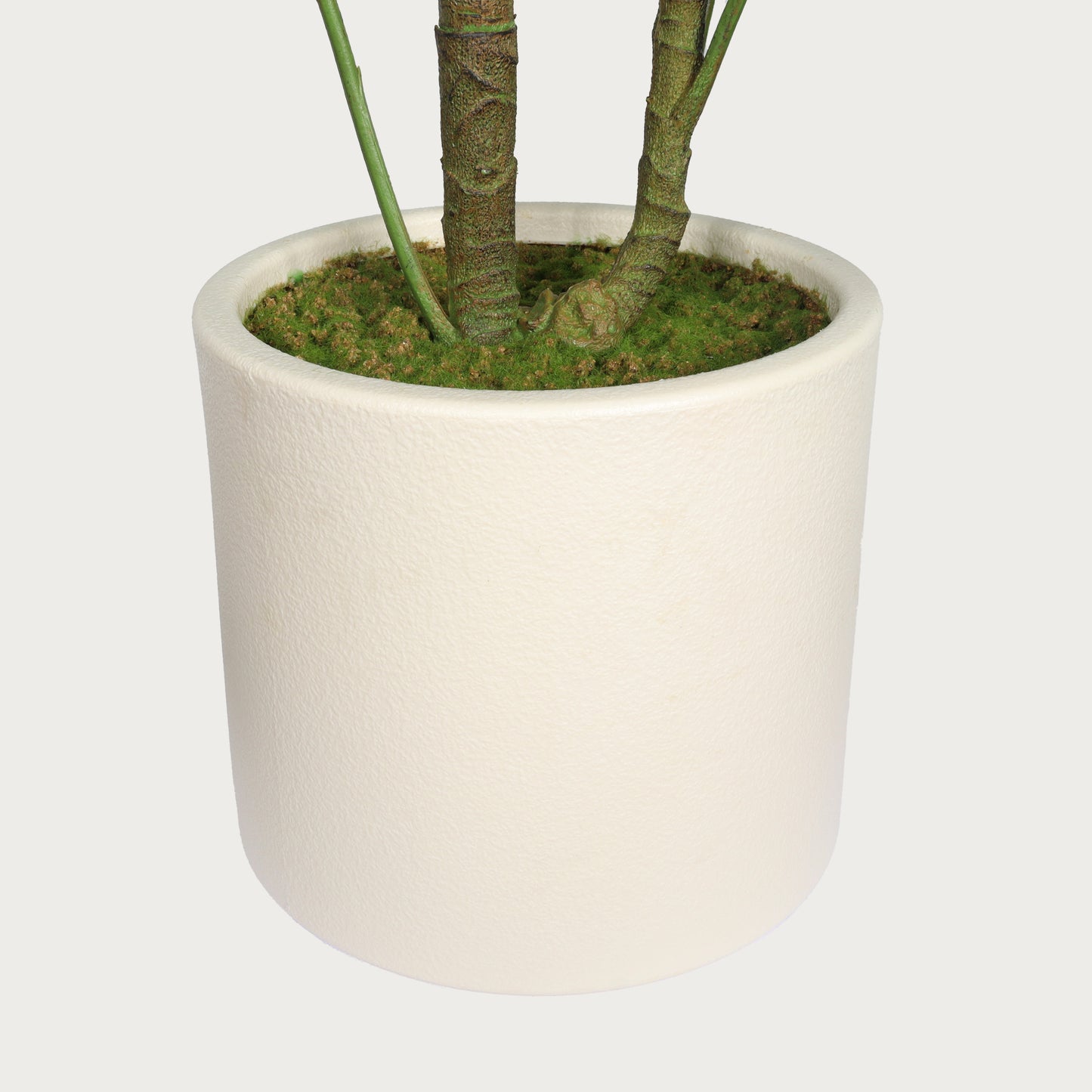 30'' Artificial Alocasia Leaf Plant with White Pot - 2pc Set