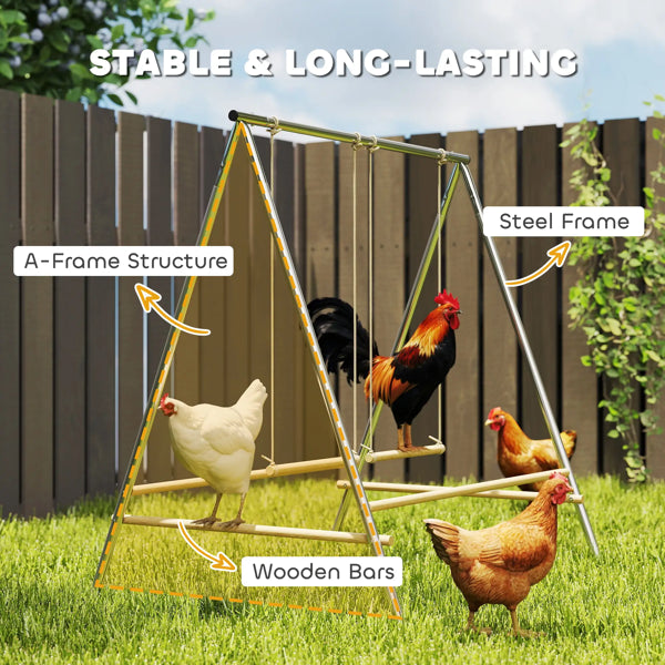 Chicken Perch for Poultry Roosting & Resting - Durable Farm Accessory