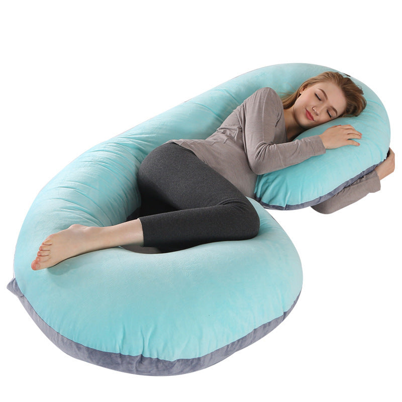 Multi-Functional C-Shaped Pregnancy Body Pillow for Maternity & Sleep Comfort
