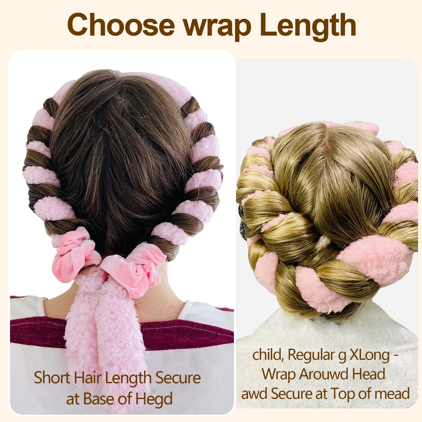 Satin Heatless Hair Curler Set - Overnight Frizz-Free Curling Rod