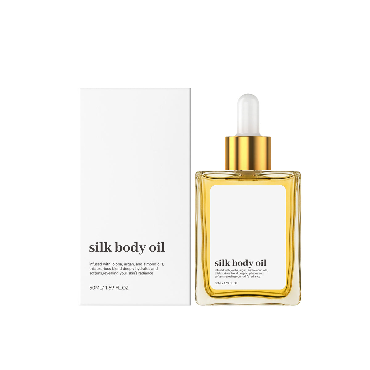 Silk Body Oil 50ML - Nourishing Skin Moisturizer for Face & Body