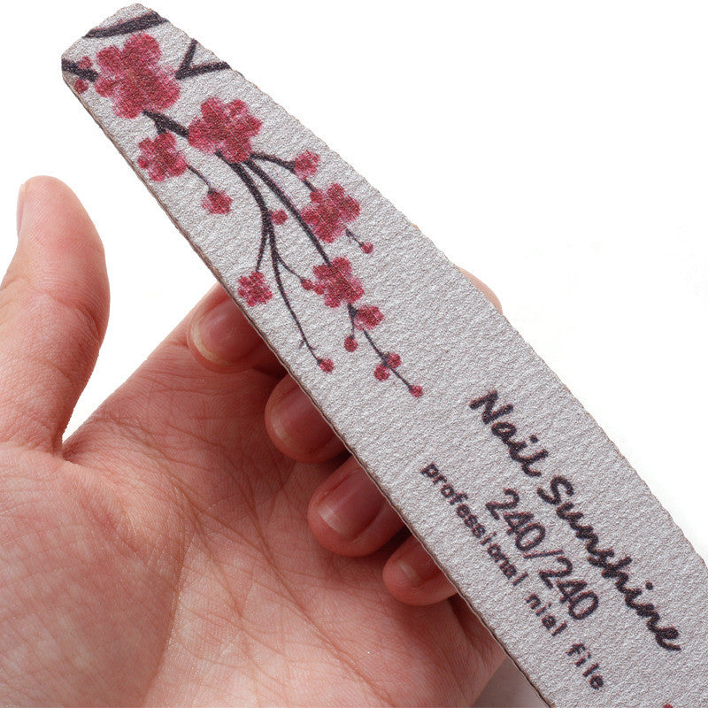 Sand Flower Nail File Set for Manicure and Nail Polishing - Multiple Colors