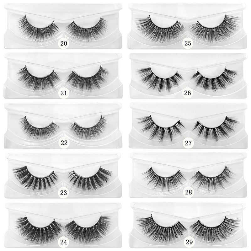 Multi-Layer 3D False Eyelashes Set Natural Volume Style - 1 Pair