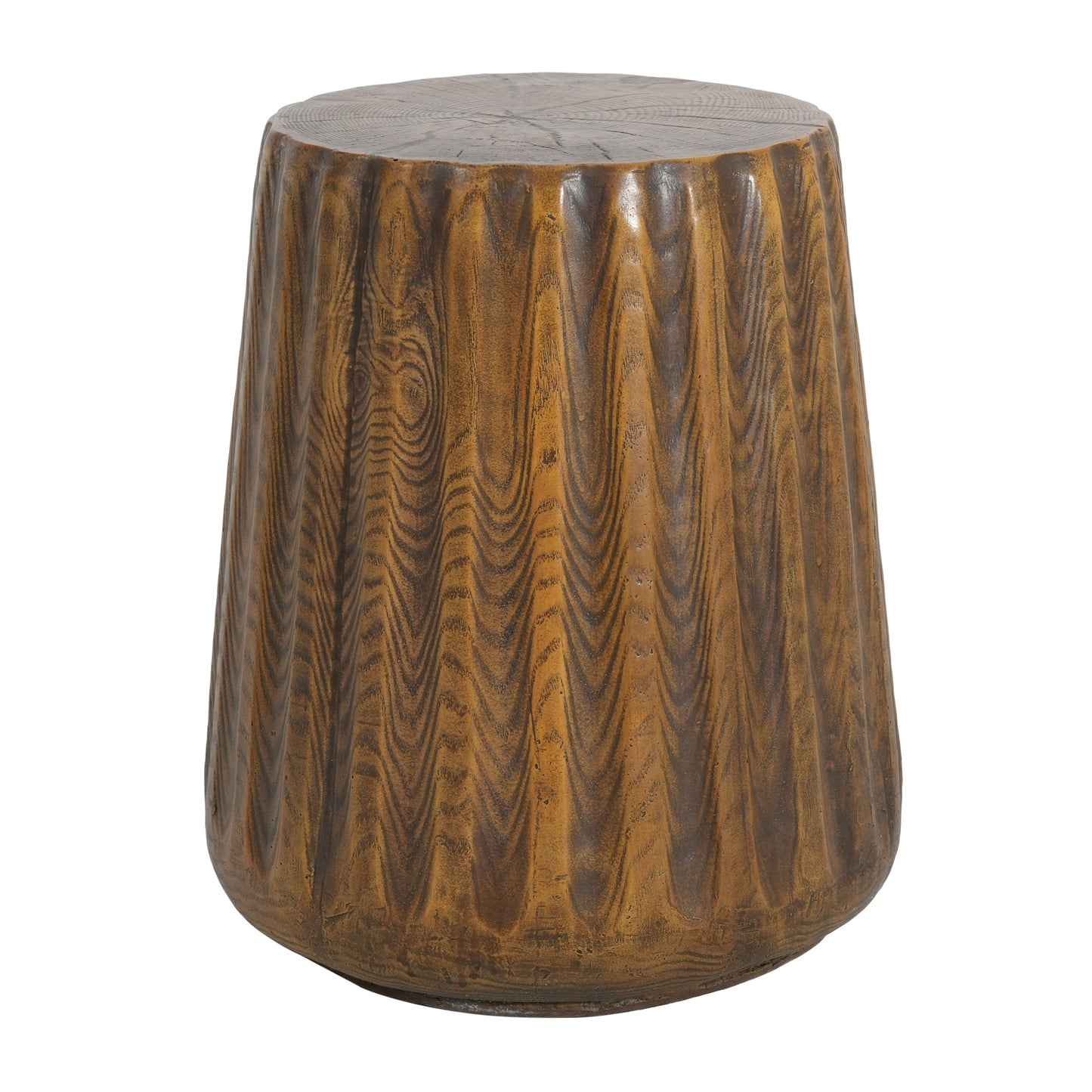 MGO Outdoor Indoor Side Table - Durable Tree Stump Style End For