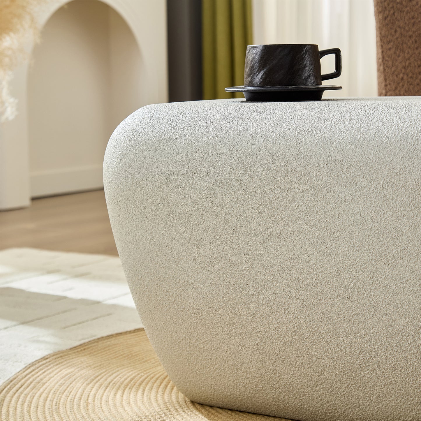 Modern Accent Coffee Table For Small Living Room, Unique