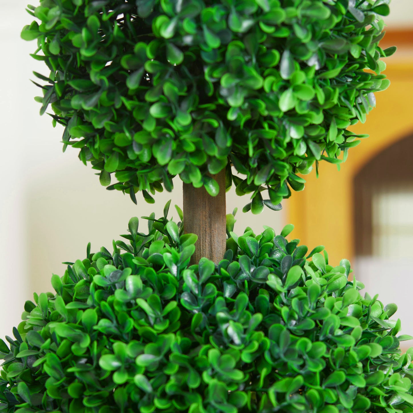 Artificial Boxwood Ball Topiary Tree Set - 23.6" Green - 2 Pcs