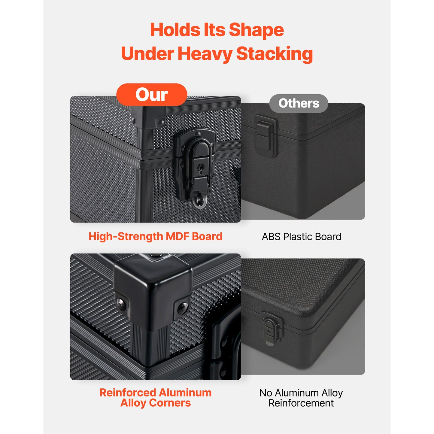 Card Storage Box for Trading Cards 120 PSA Slabs with Lock & Dividers