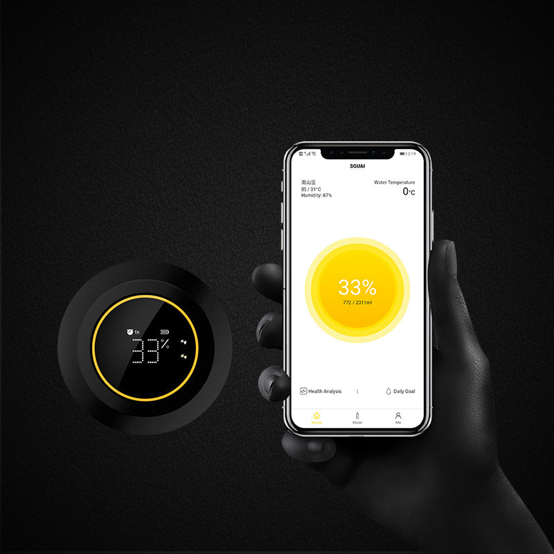 600ML Smart Water Bottle with Temperature Display & App Control