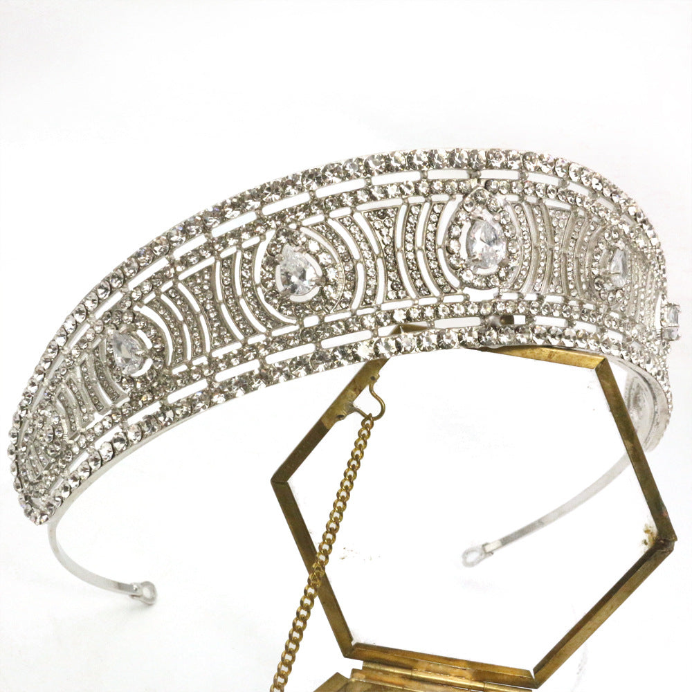 Silver Wedding Crown Headdress