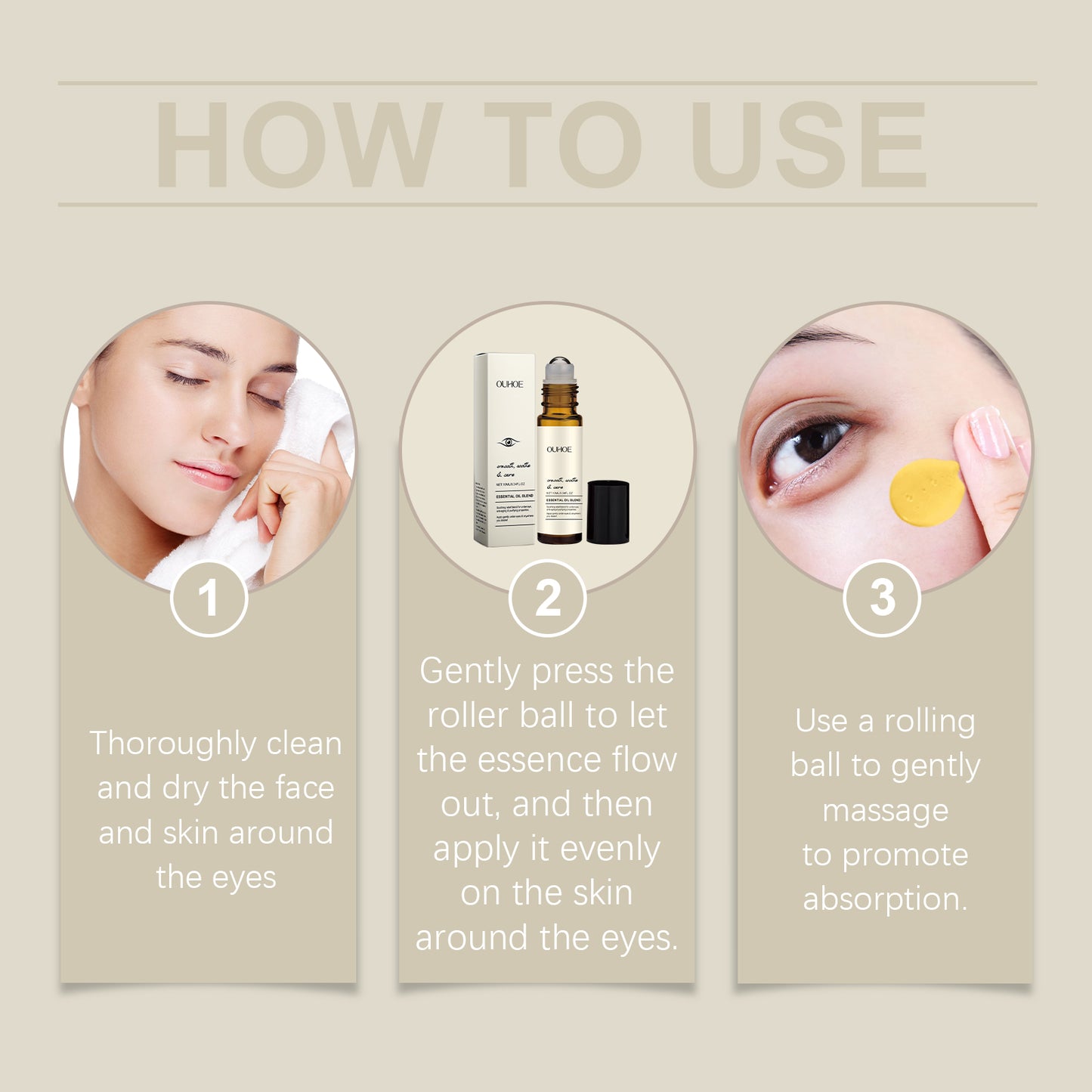 Firming Eye Ball Essential Oil with Collagen & Peptides - 10ml