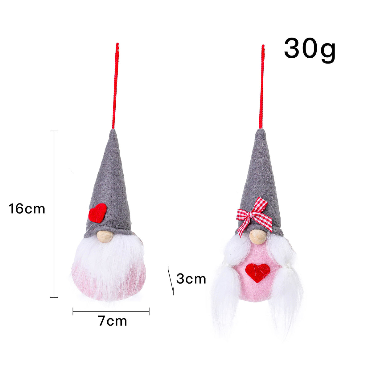 Christmas Faceless Doll Pendant Set - Holiday Home & Party Decor
