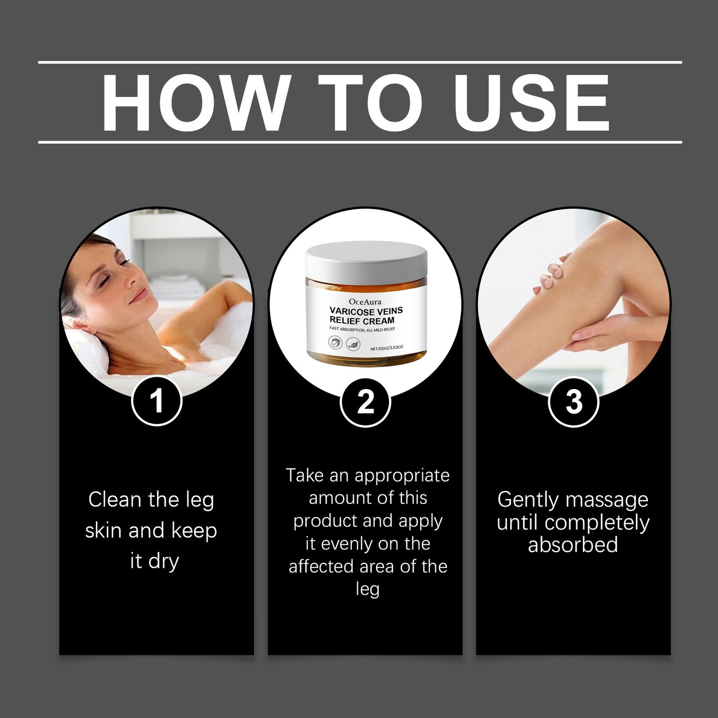 Leg Care Cream for Discomfort Relief - Soothing Topical Massage Lotion