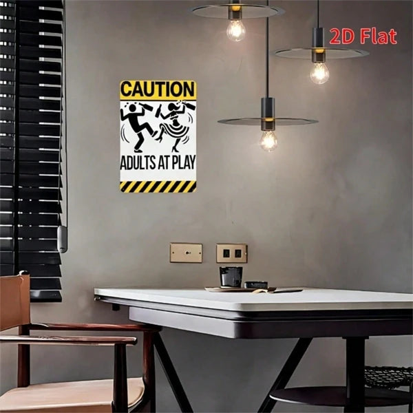 Metal Tin Sign Wall Decoration - 20 cm x 20 cm