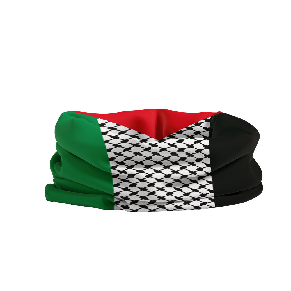 Multi-Functional Sun Protection Cycling Face Mask with Flag Scarf