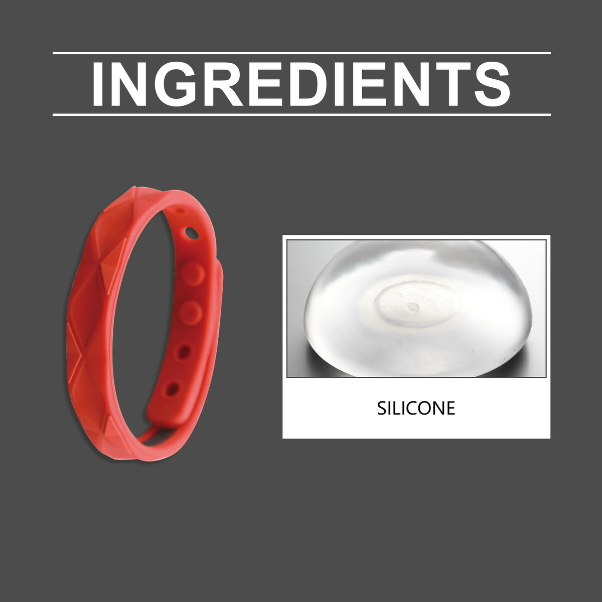 Men's Silicone Body Care Wristband