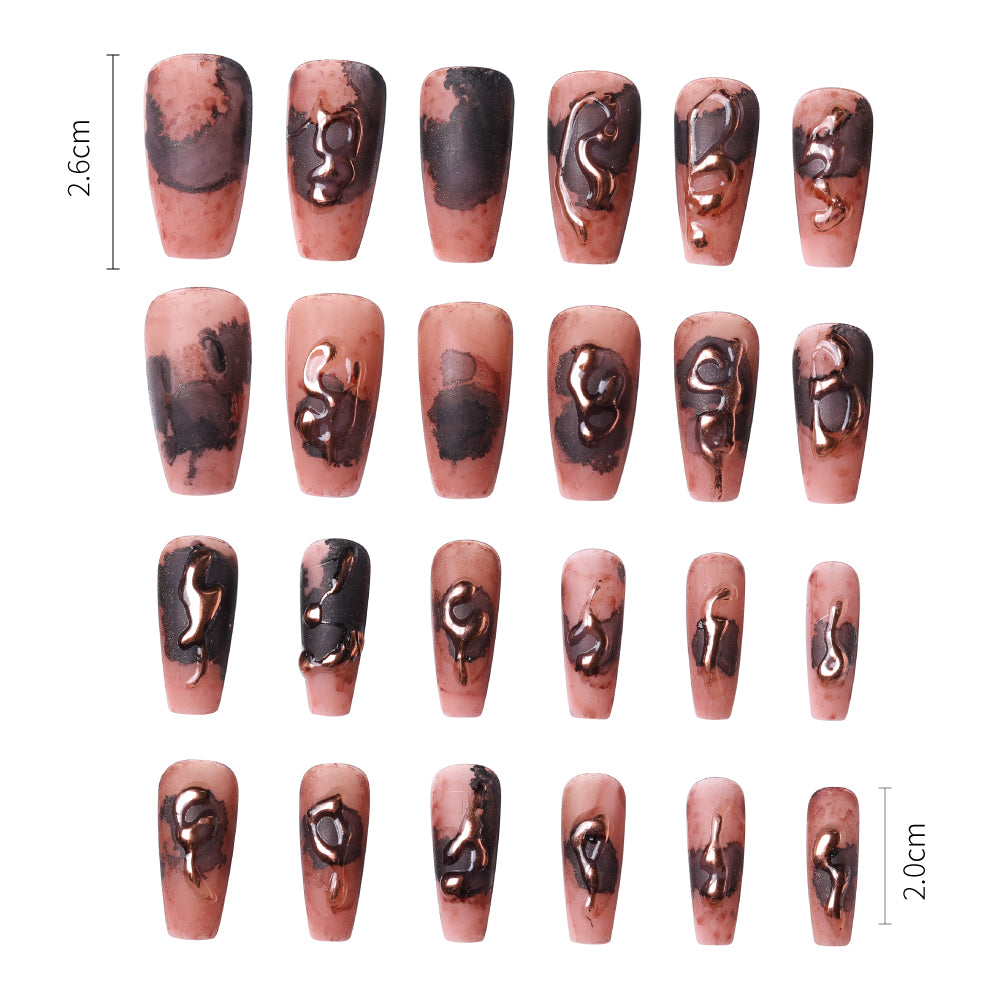 Nail Patches with Jelly Glue - 24 Pieces