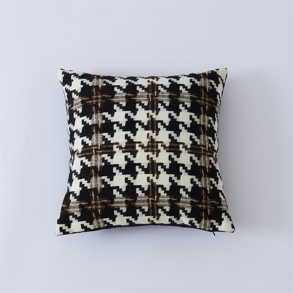 Black and White Checkerboard Pillowcase - Soft, Washable Home Textile