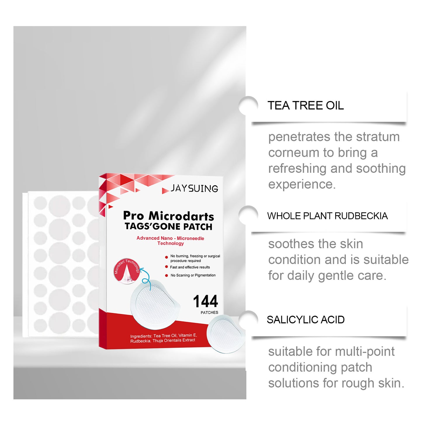 Adhesive Bandages for Skin Care - Gentle, Cleansing & Soothing - 144 Patches
