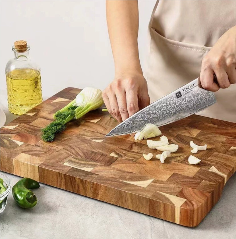 Wooden Baby Food Cutting Board - Multi-Size Rectangular Kitchen Storage